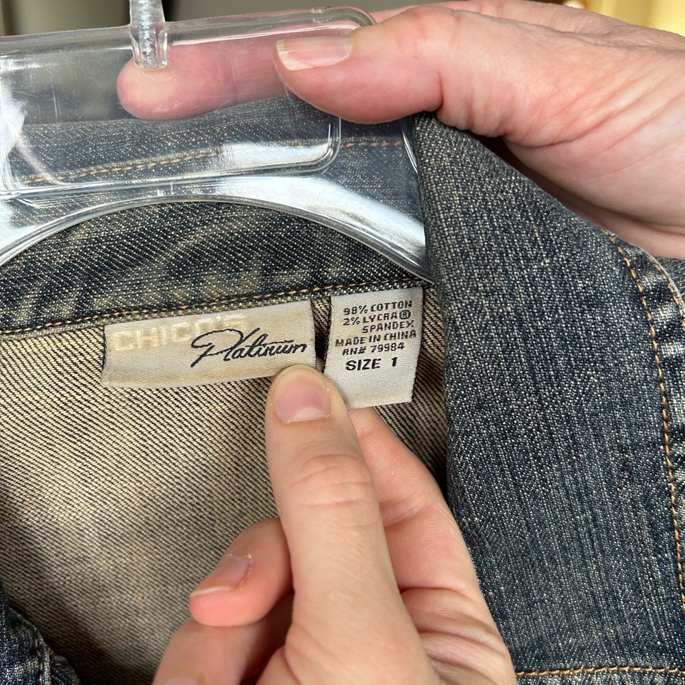 Chicos Jean Jacket